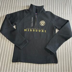 JanSport Missouri Mizzou Tigers MU embroidered 1/4 Zip sweatshirt S